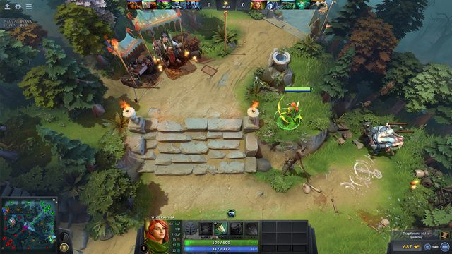 The hero picker: every hero is free from the start
